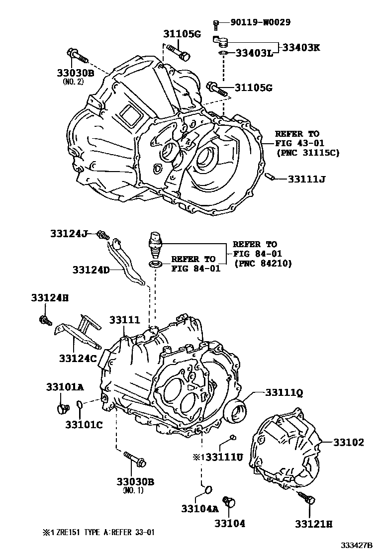 3302 — CLUTCH HOUSING & TRANSMISSION CASE (MTM)