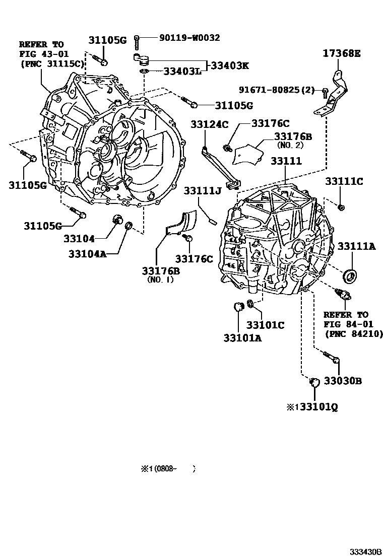 3302 — CLUTCH HOUSING & TRANSMISSION CASE (MTM)