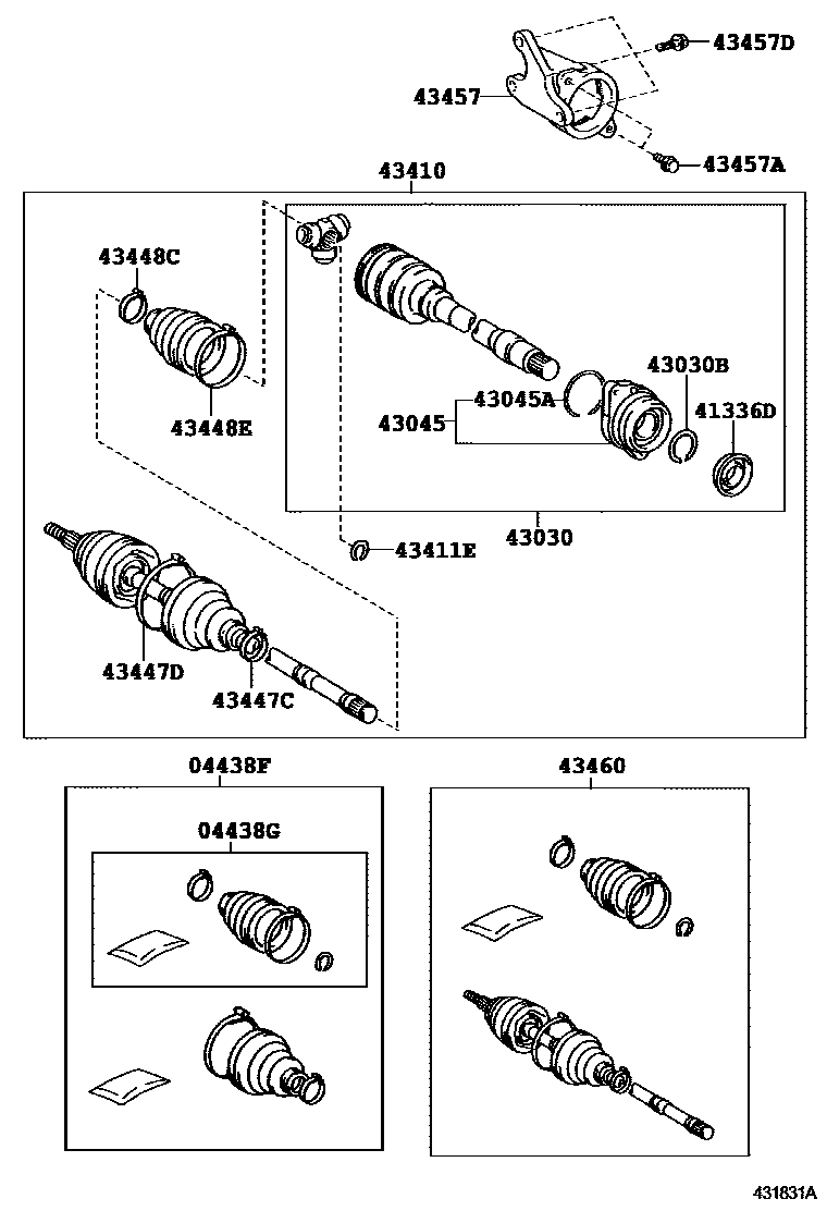 4302 — FRONT DRIVE SHAFT