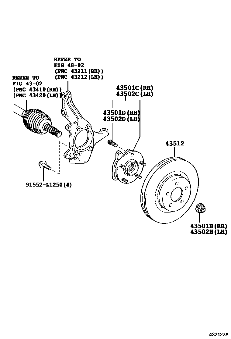 4303 — FRONT AXLE HUB