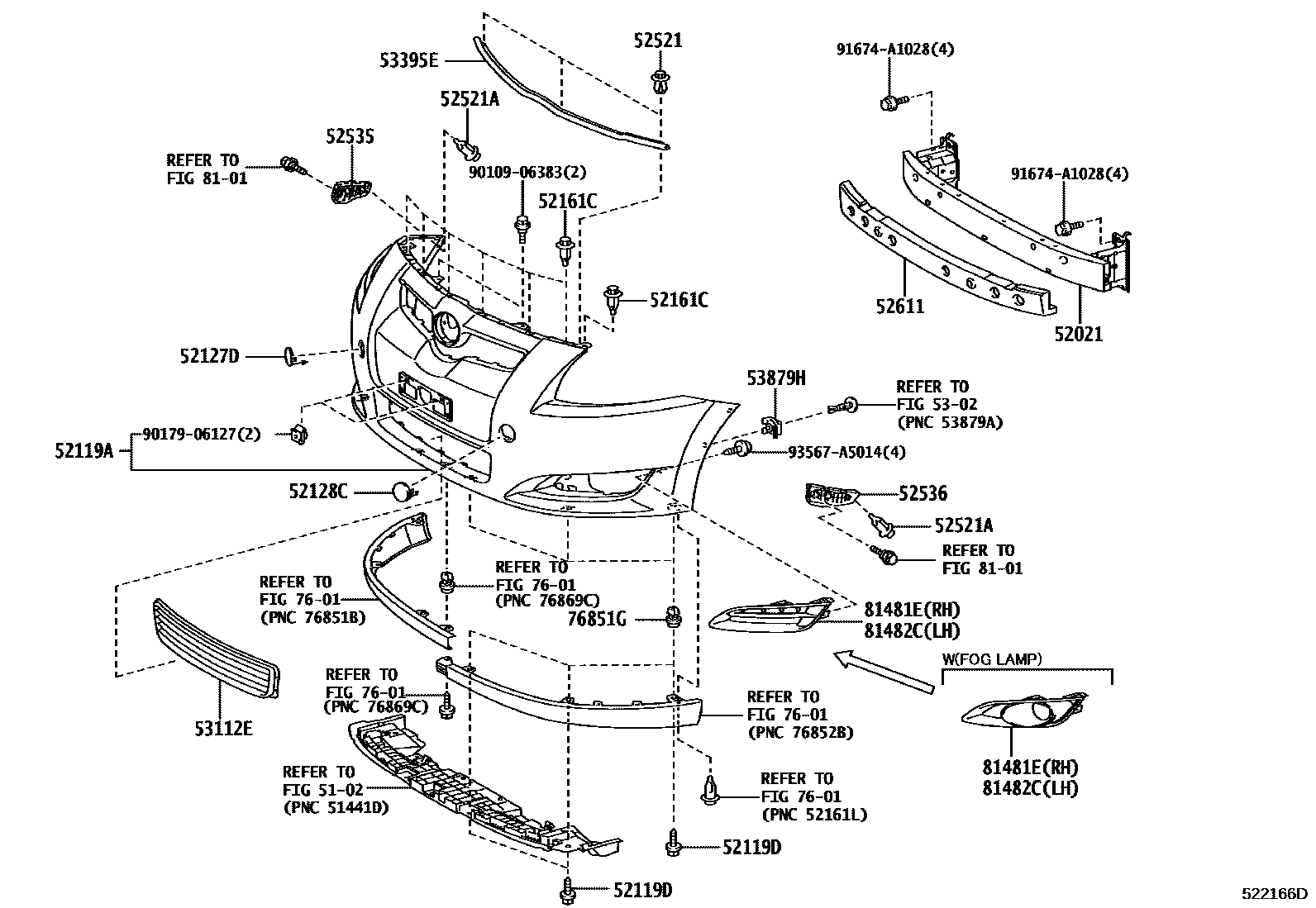 5201 — FRONT BUMPER & BUMPER STAY