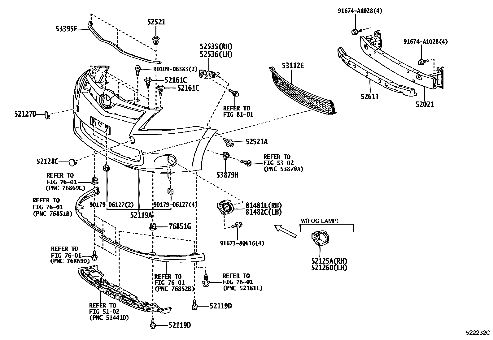 5201 — FRONT BUMPER & BUMPER STAY