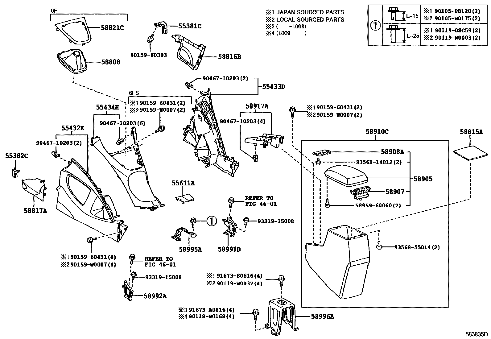 5806 — CONSOLE BOX & BRACKET