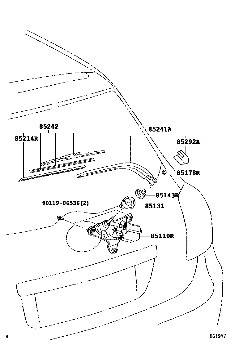 8502 — REAR WIPER