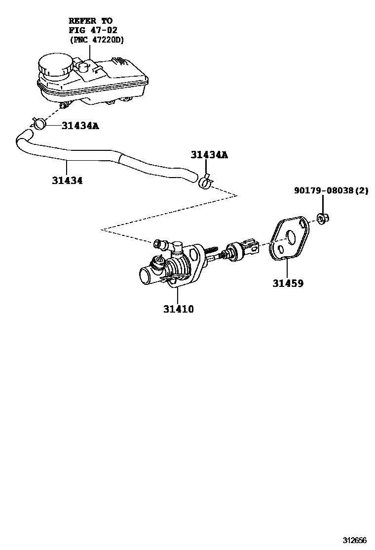 3103 — CLUTCH MASTER CYLINDER