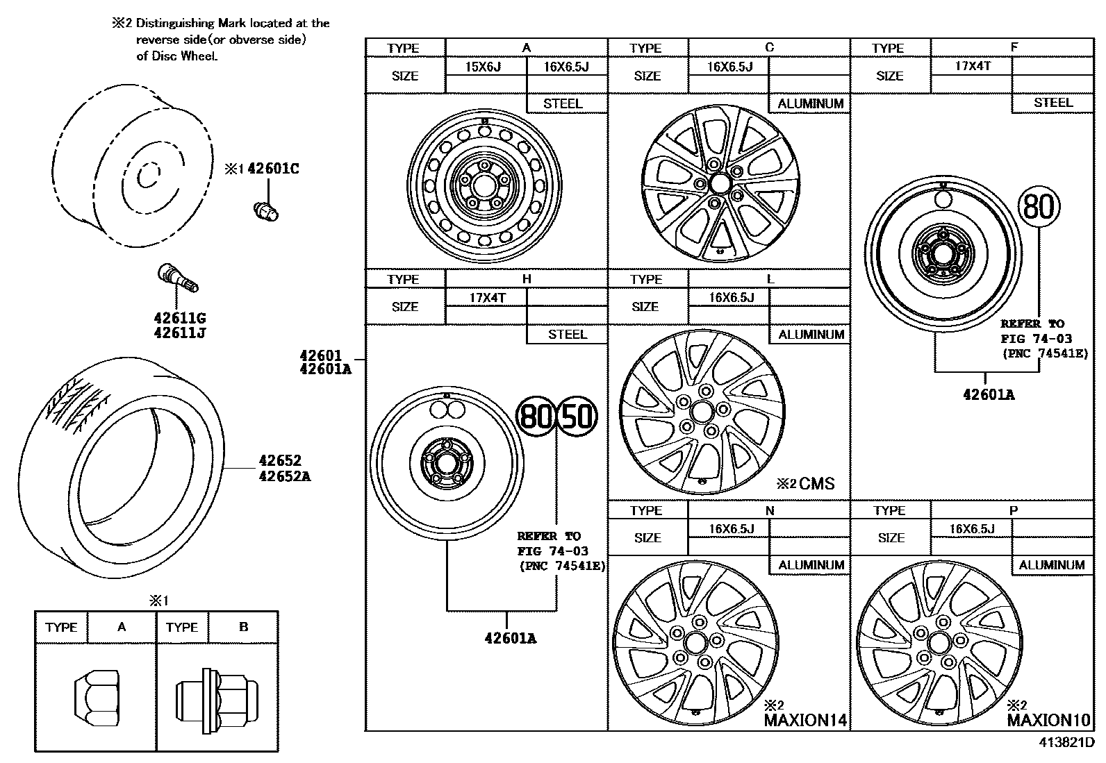 4103 — DISC WHEEL & WHEEL CAP