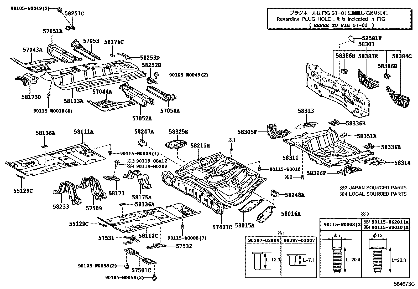 5801 — FLOOR PAN & LOWER BACK PANEL