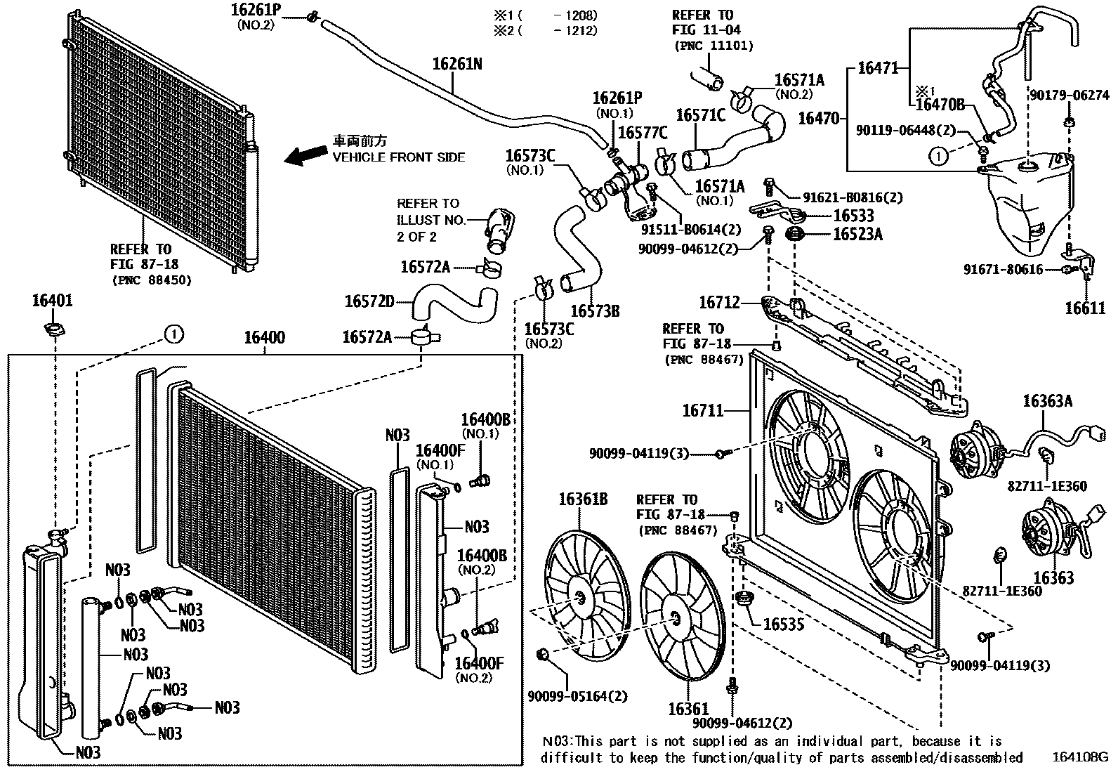 1603 — RADIATOR & WATER OUTLET