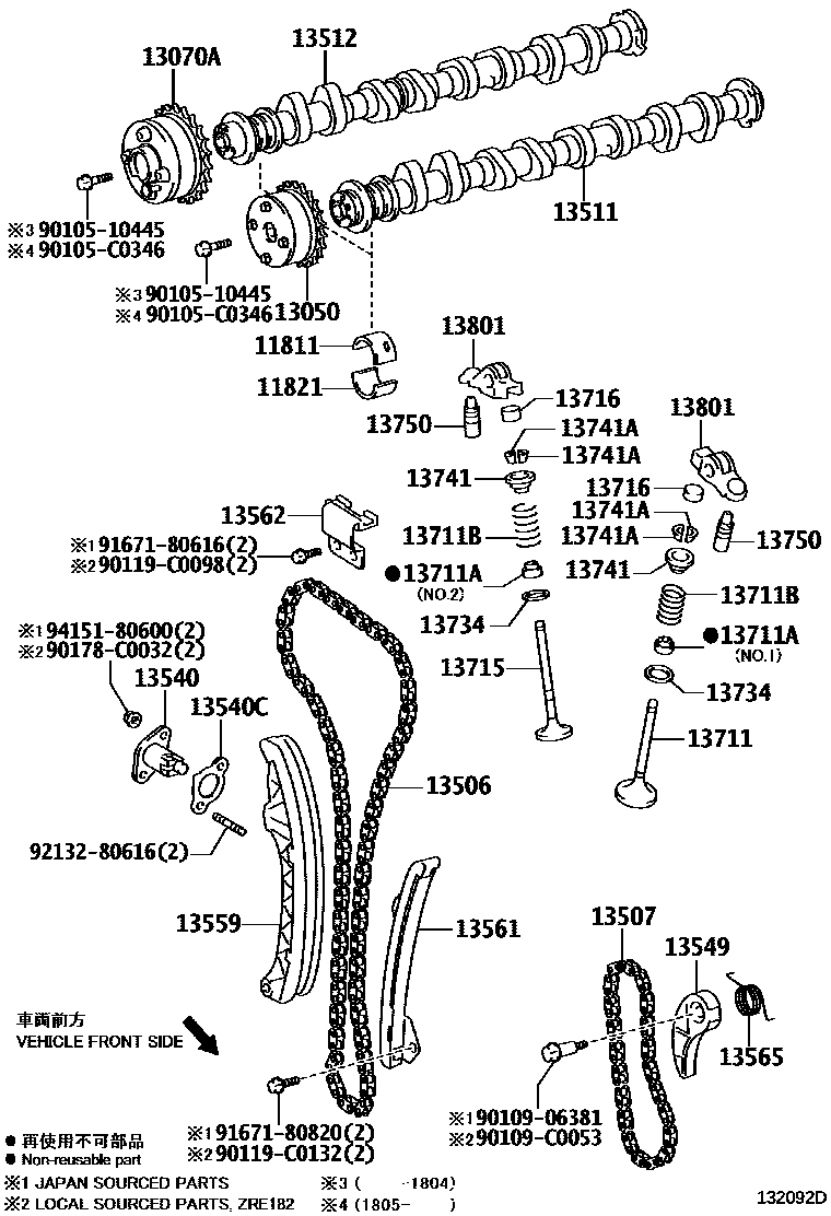 1302 — CAMSHAFT & VALVE