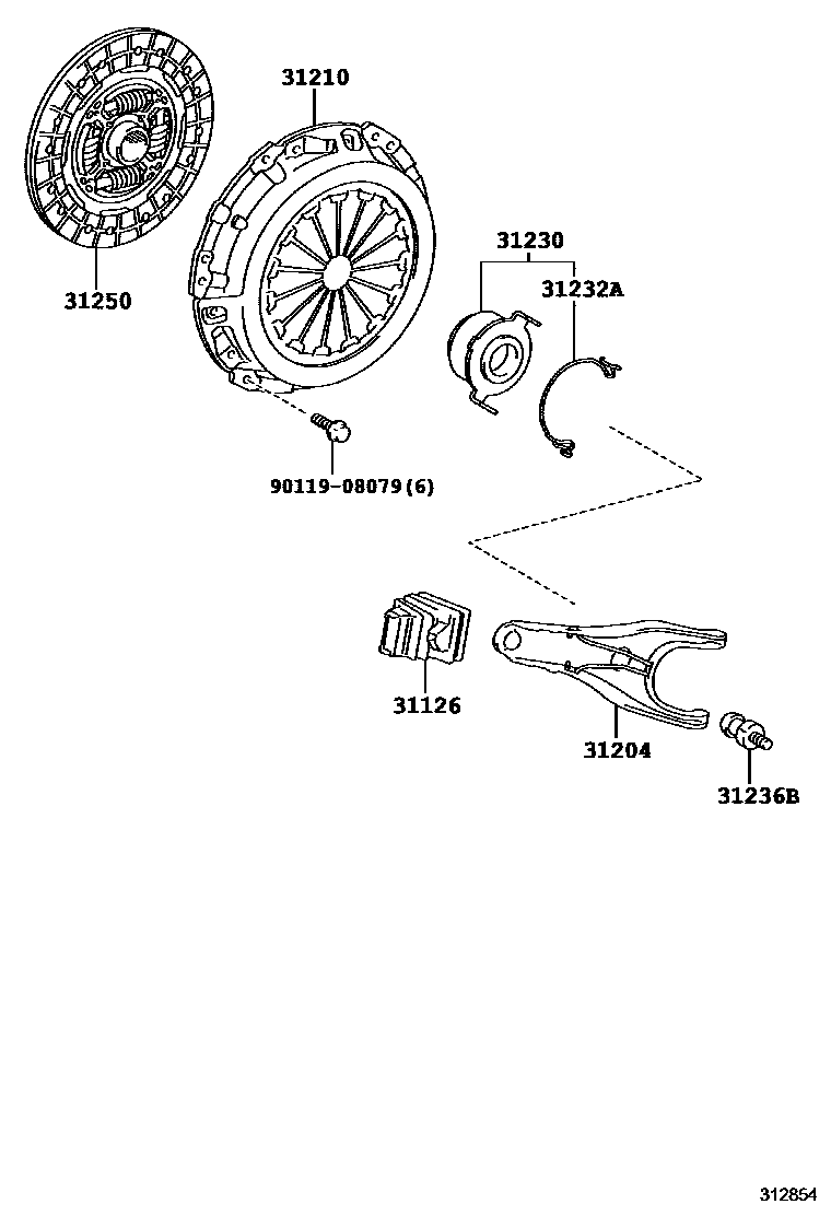 3101 — CLUTCH & RELEASE FORK