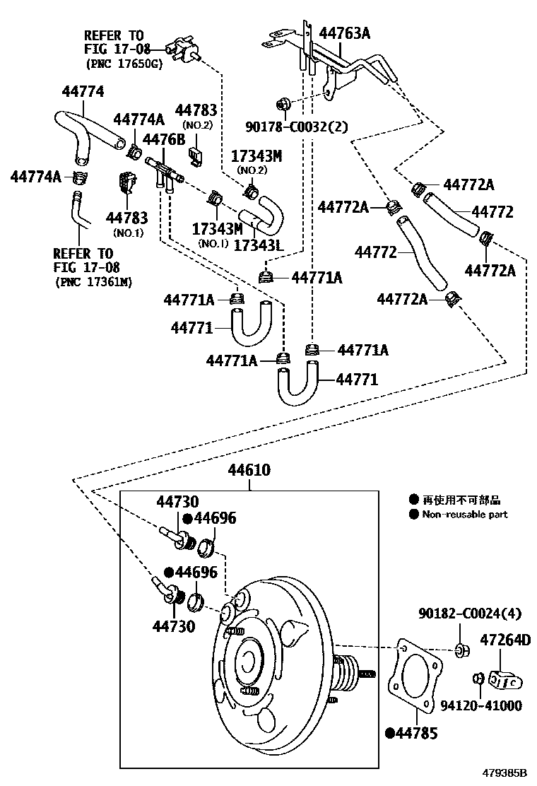 4703 — BRAKE BOOSTER & VACUUM TUBE