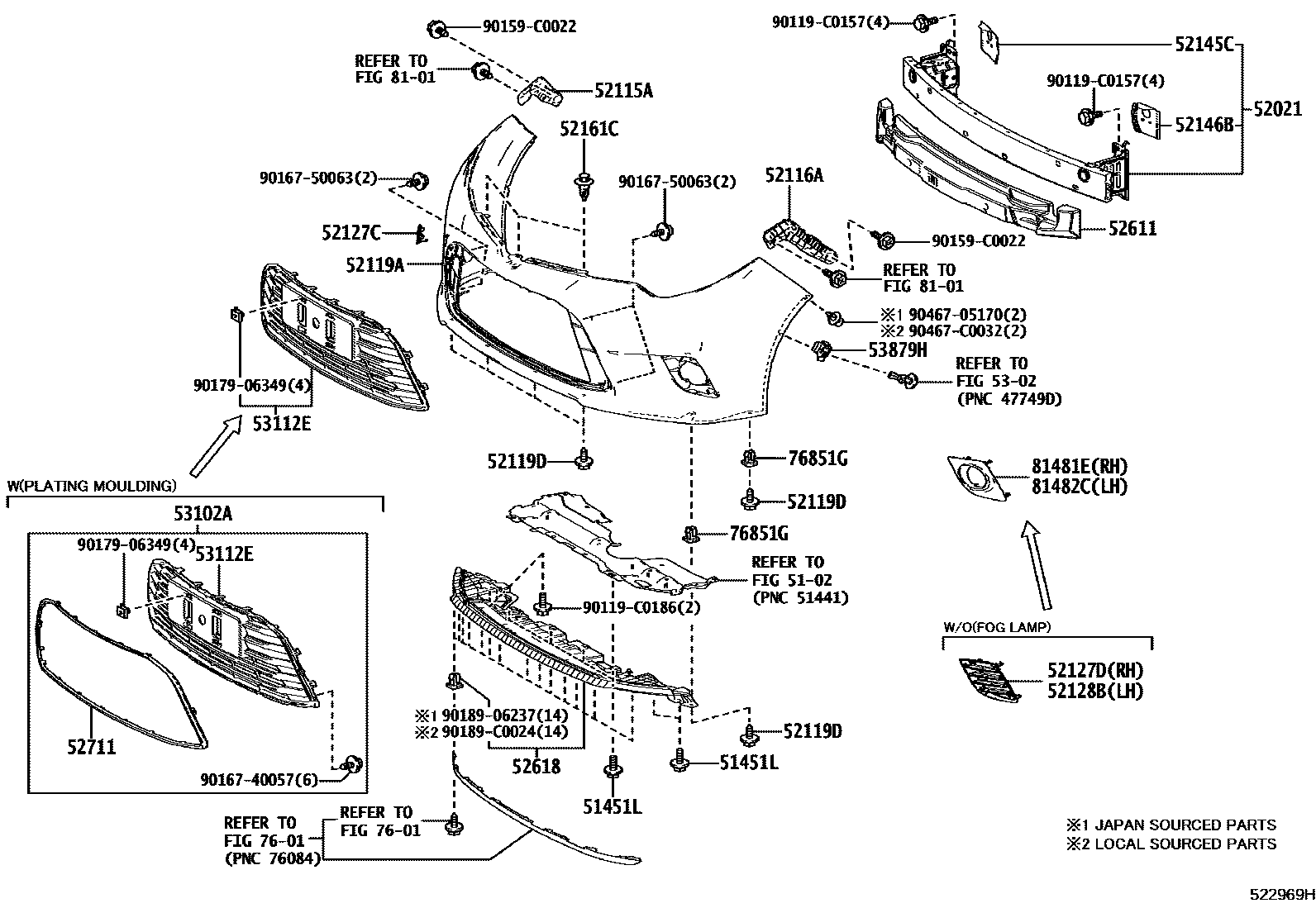5201 — FRONT BUMPER & BUMPER STAY