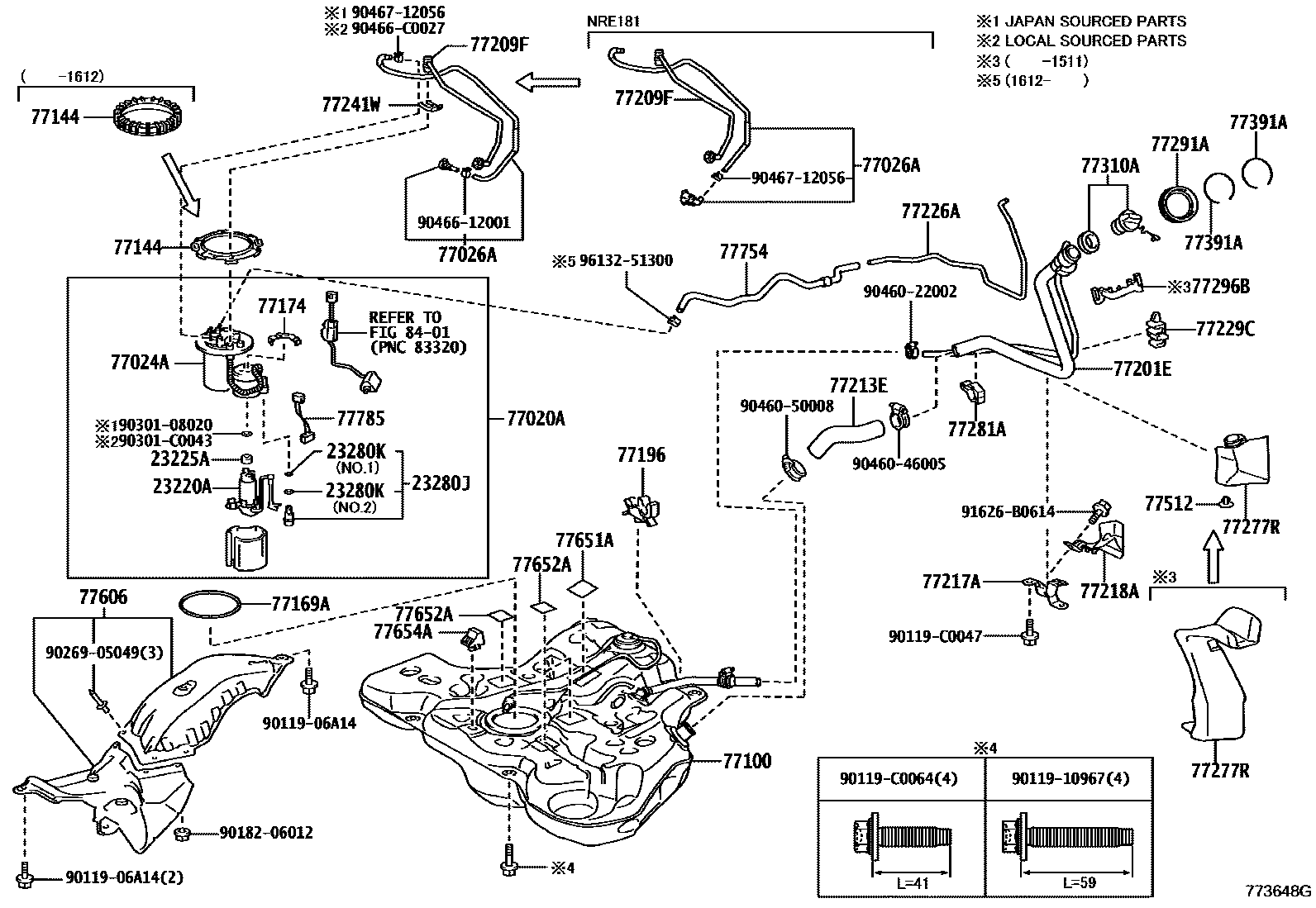 7701 — FUEL TANK & TUBE