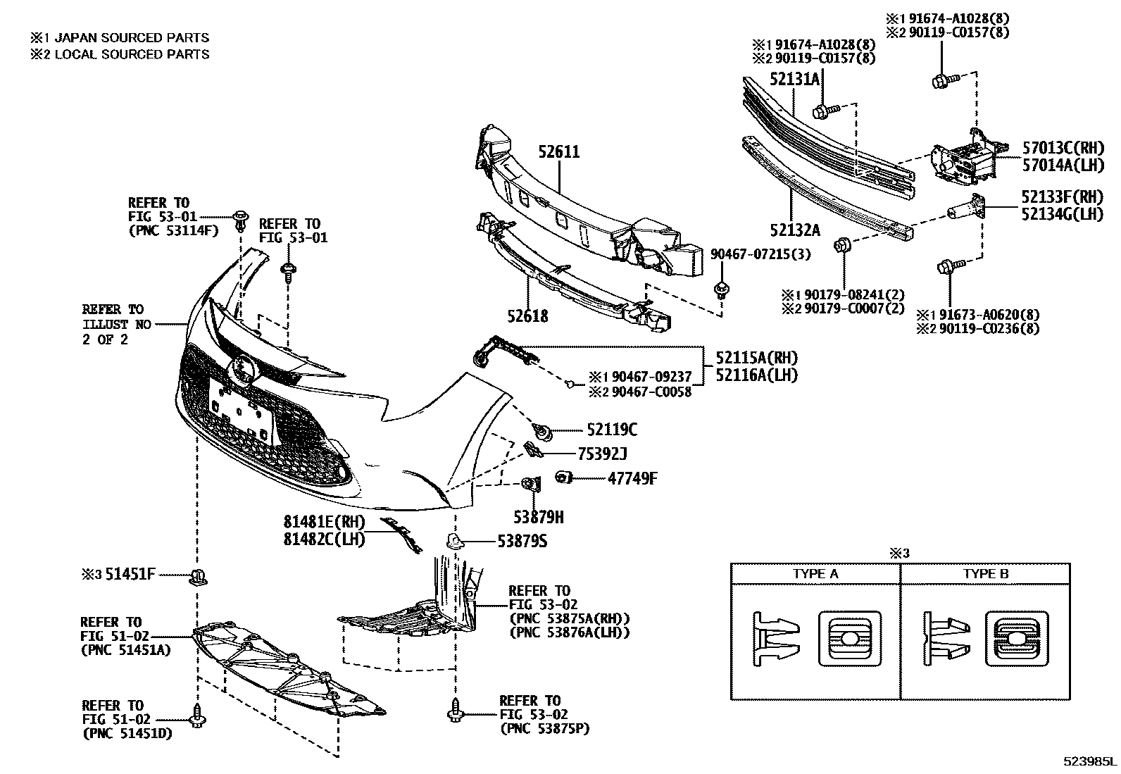 5201 — FRONT BUMPER & BUMPER STAY