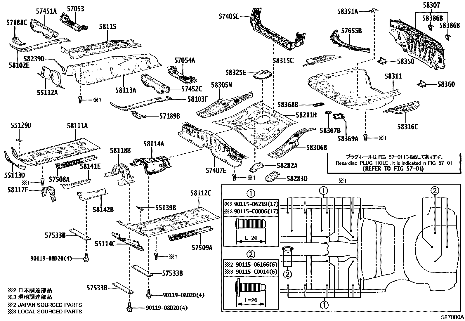 5801 — FLOOR PAN & LOWER BACK PANEL