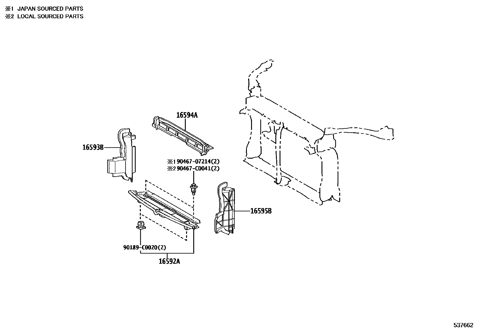 5304 — FRONT FENDER APRON & DASH PANEL