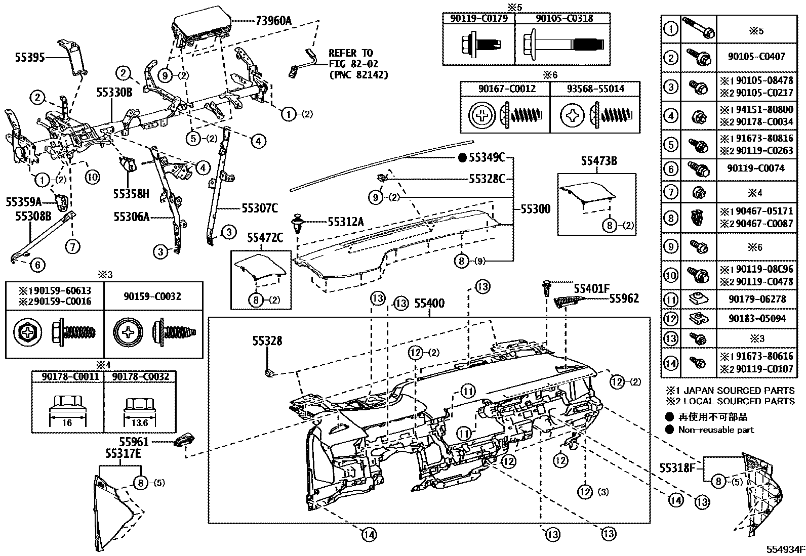 5501 — INSTRUMENT PANEL & GLOVE COMPARTMENT