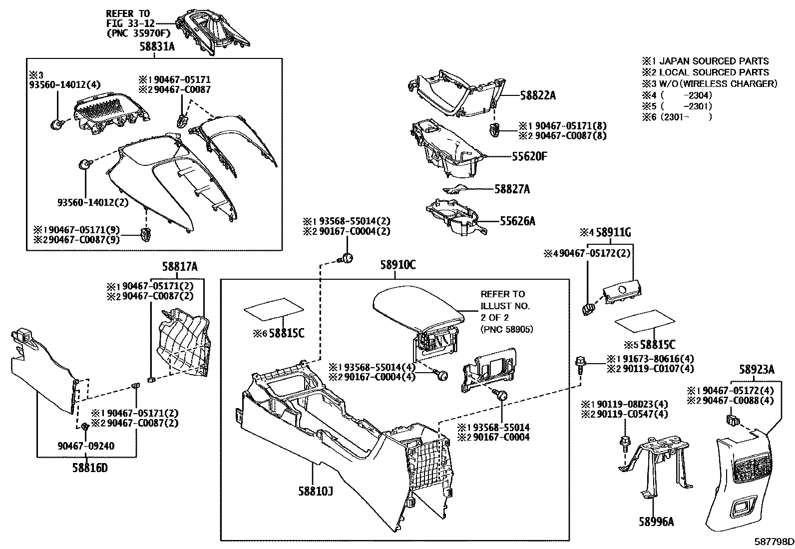 5806 — CONSOLE BOX & BRACKET