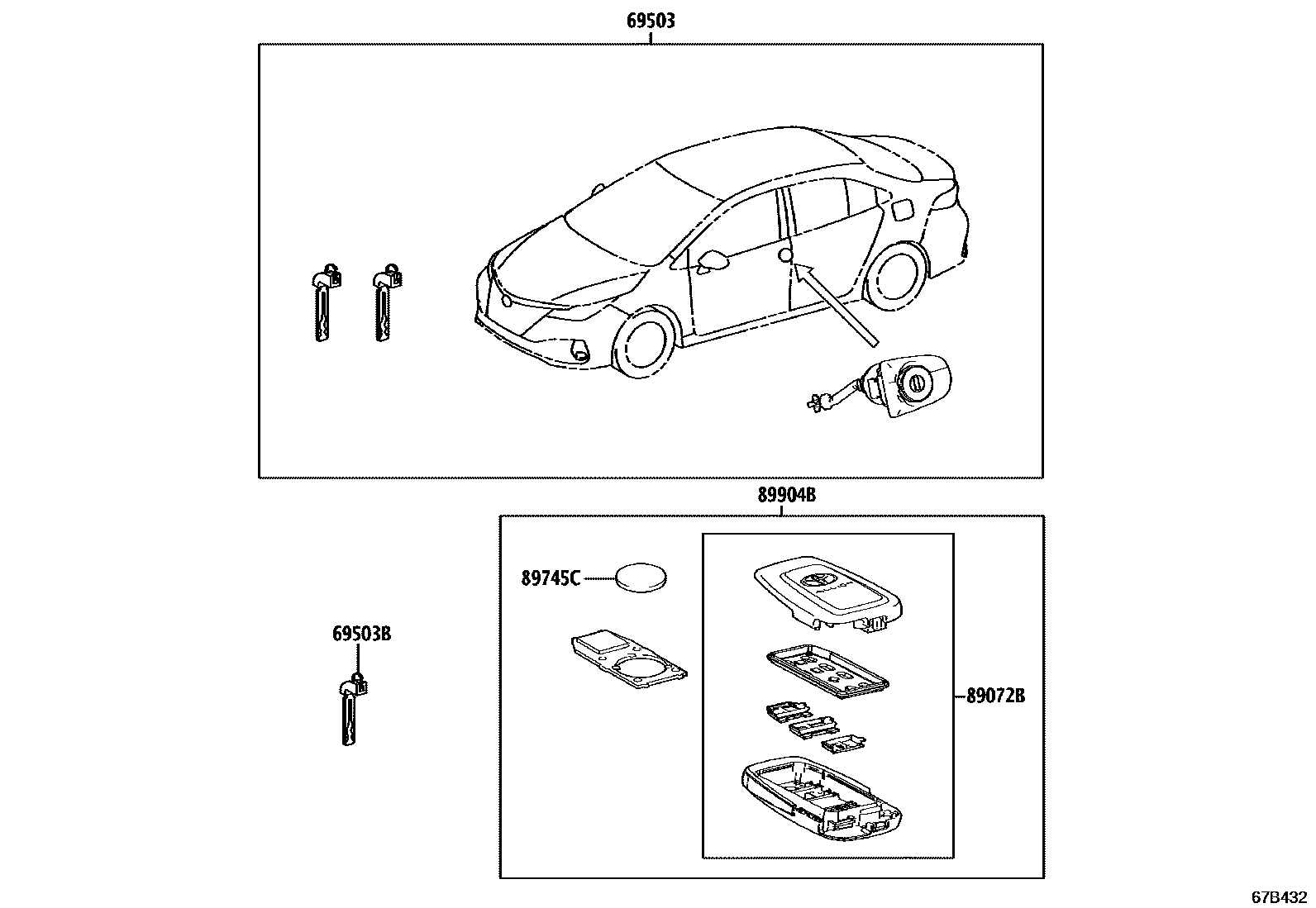 6712 — LOCK CYLINDER SET