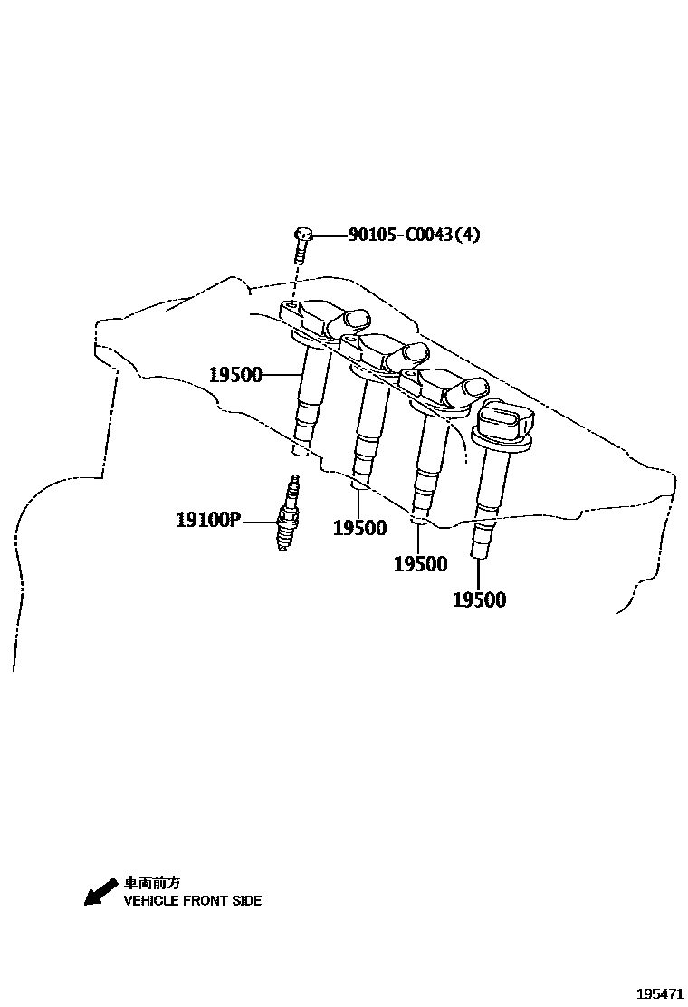 1901 — IGNITION COIL & SPARK PLUG / GLOW PLUG