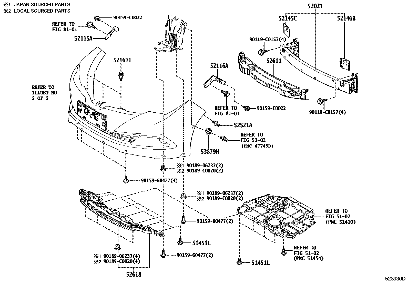 5201 — FRONT BUMPER & BUMPER STAY