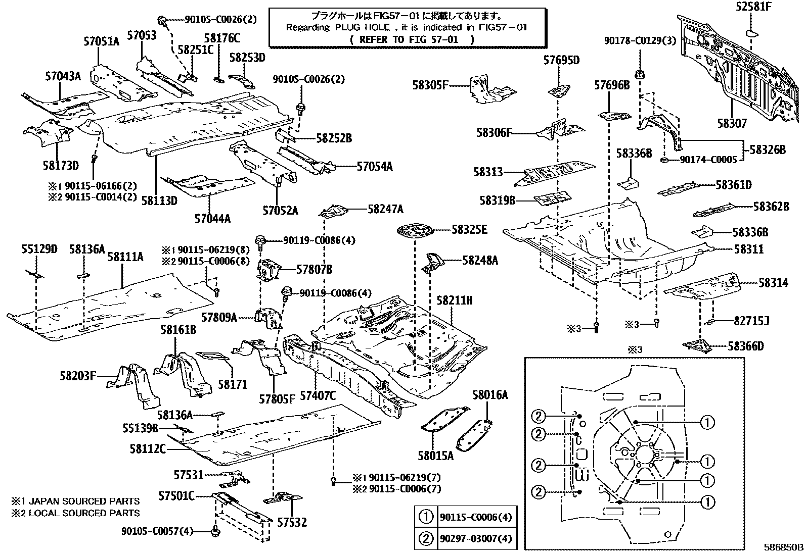 5801 — FLOOR PAN & LOWER BACK PANEL