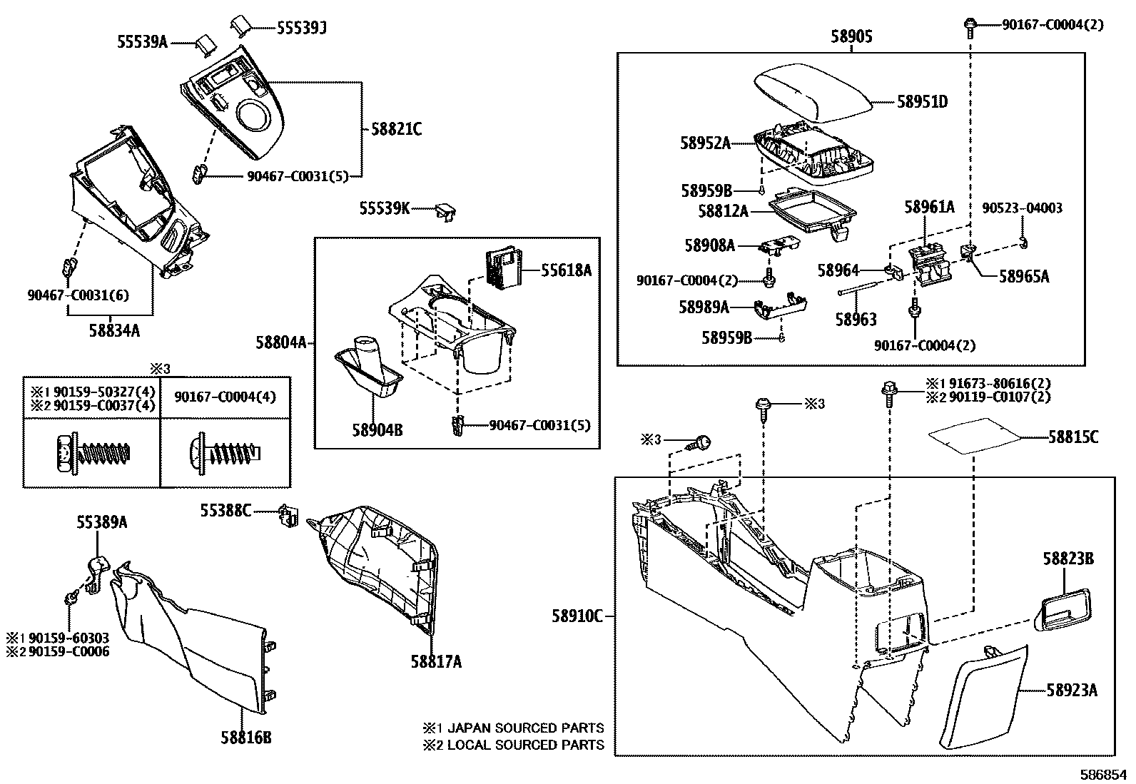 5806 — CONSOLE BOX & BRACKET