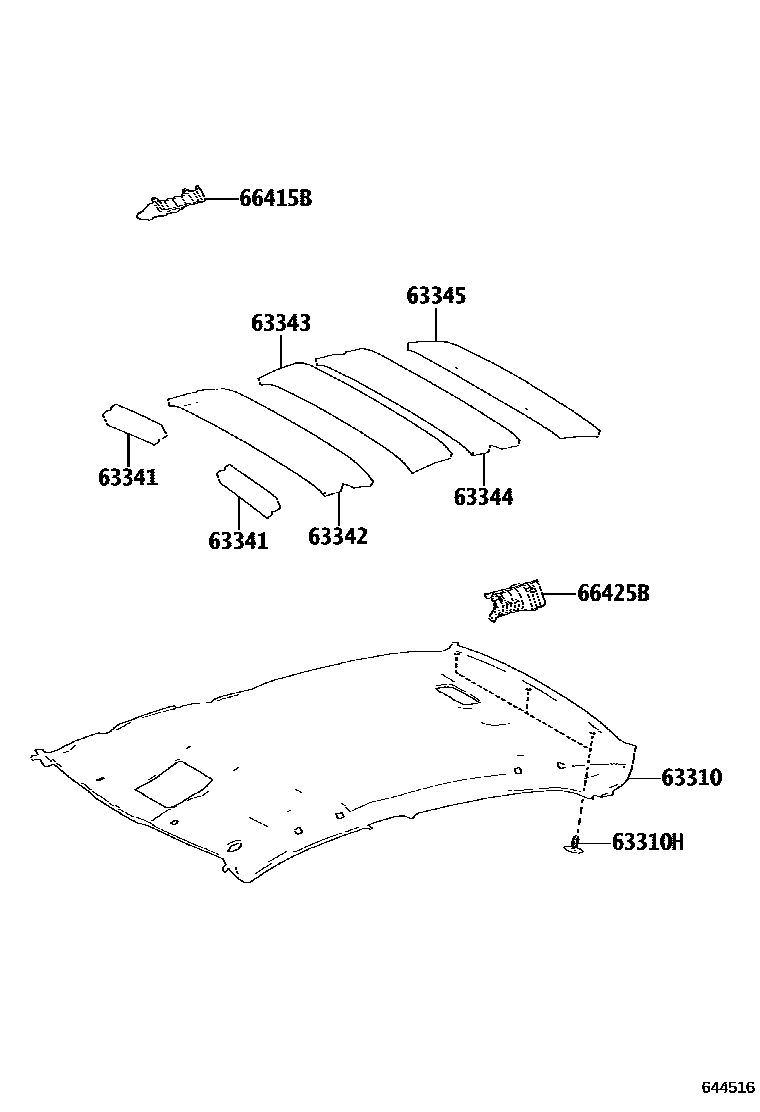 6402 — ROOF HEADLINING & SILENCER PAD