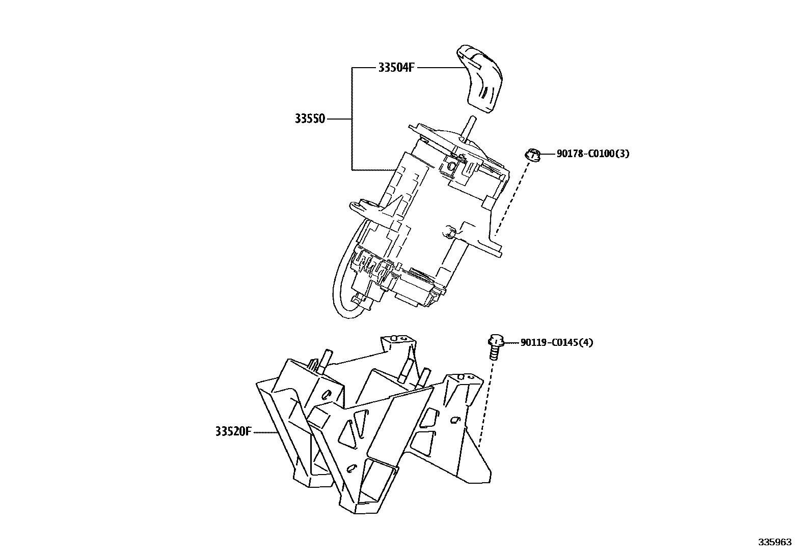 3312 — SHIFT LEVER & RETAINER