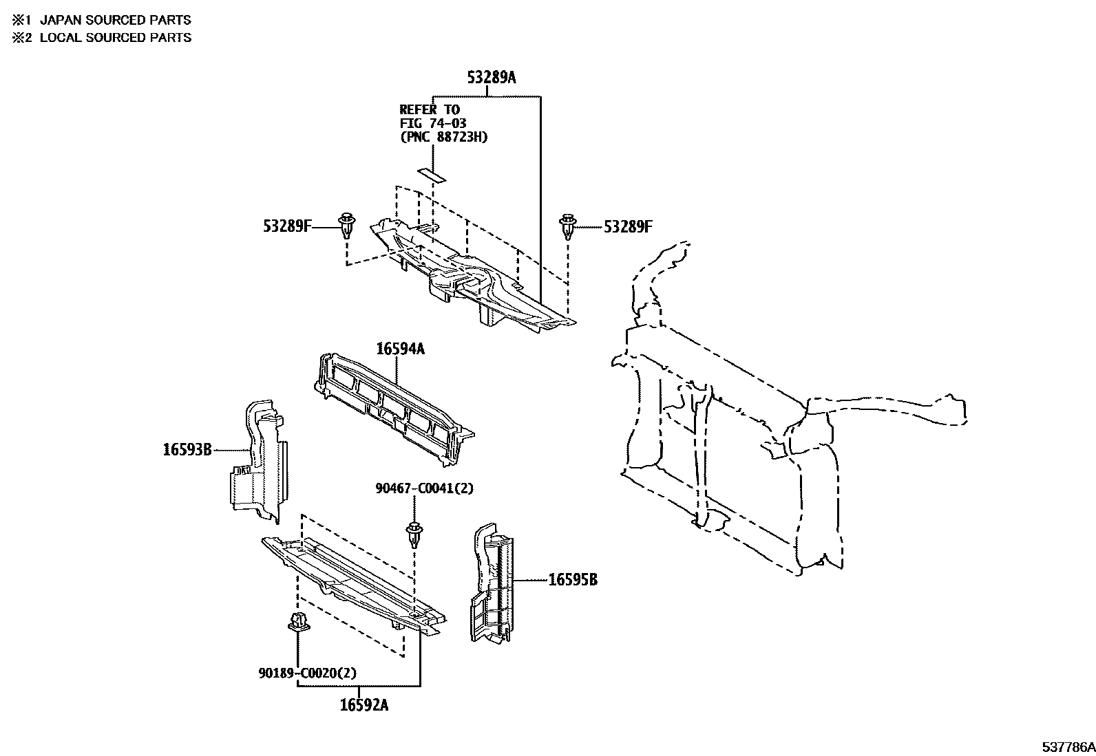 5304 — FRONT FENDER APRON & DASH PANEL