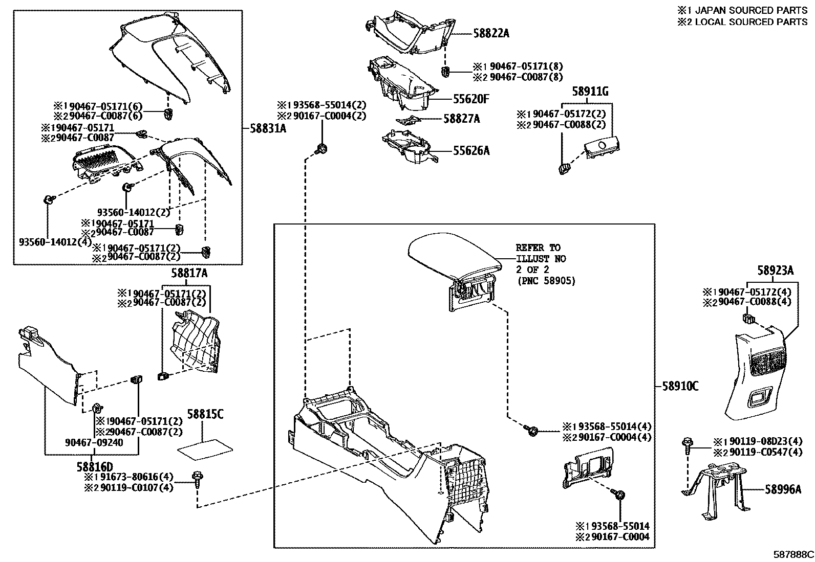 5806 — CONSOLE BOX & BRACKET
