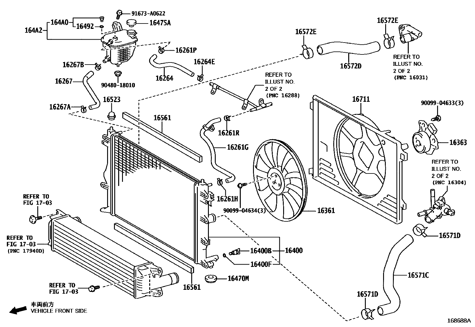 1603 — RADIATOR & WATER OUTLET