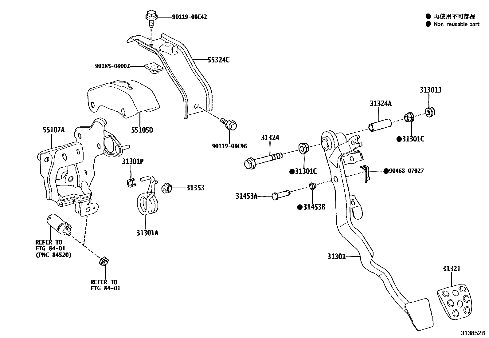 3102 — CLUTCH PEDAL & FLEXIBLE HOSE