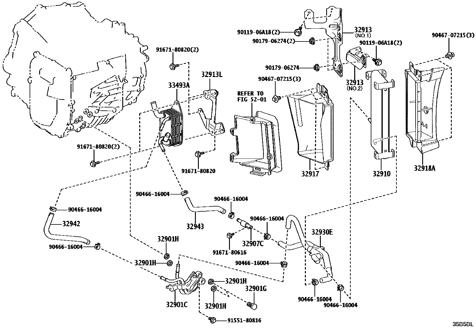 3514 — OIL COOLER & TUBE (ATM)