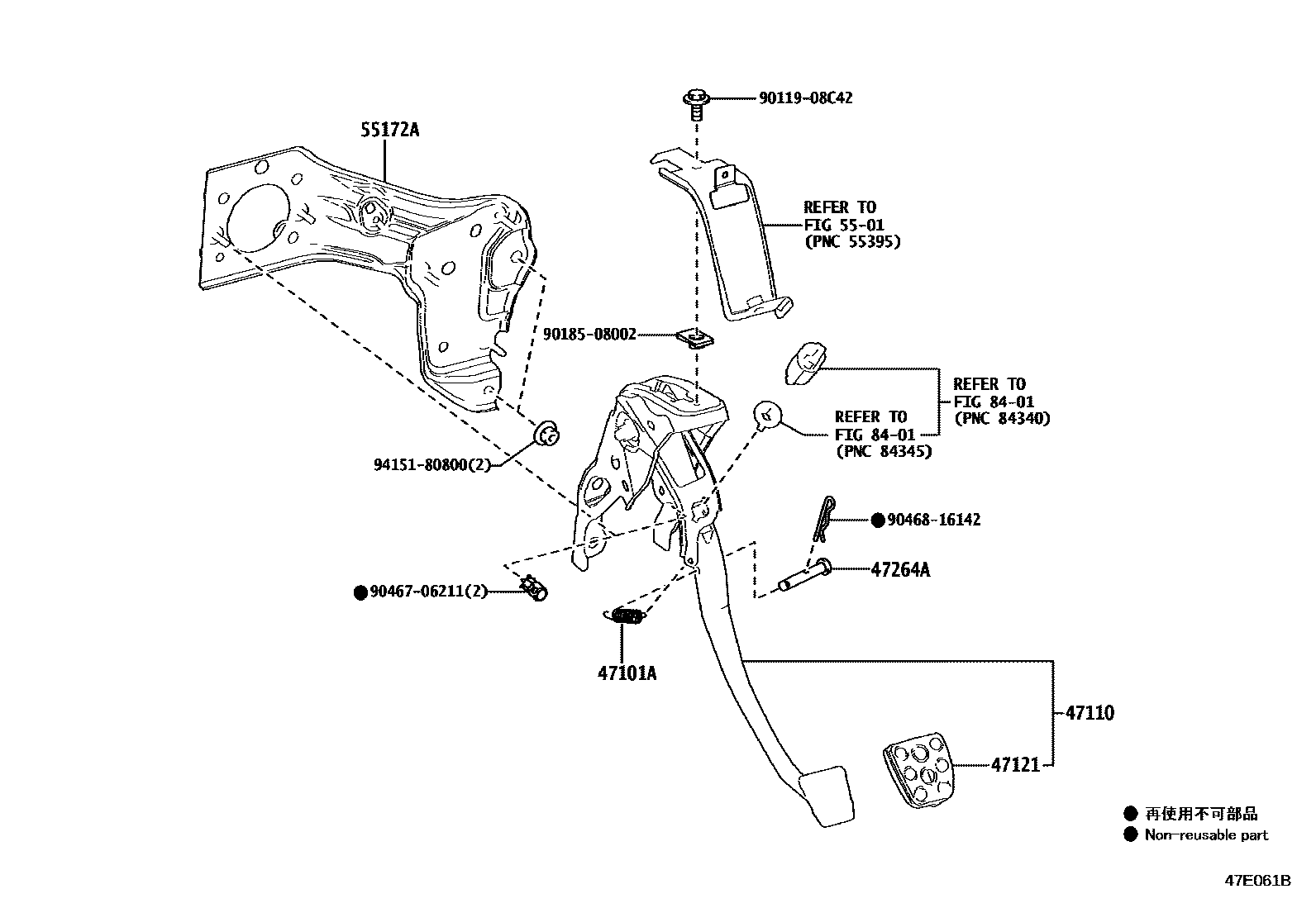4701 — BRAKE PEDAL & BRACKET