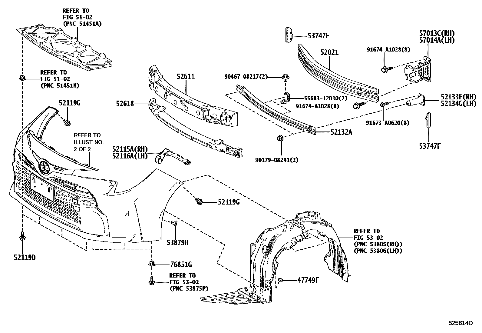5201 — FRONT BUMPER & BUMPER STAY