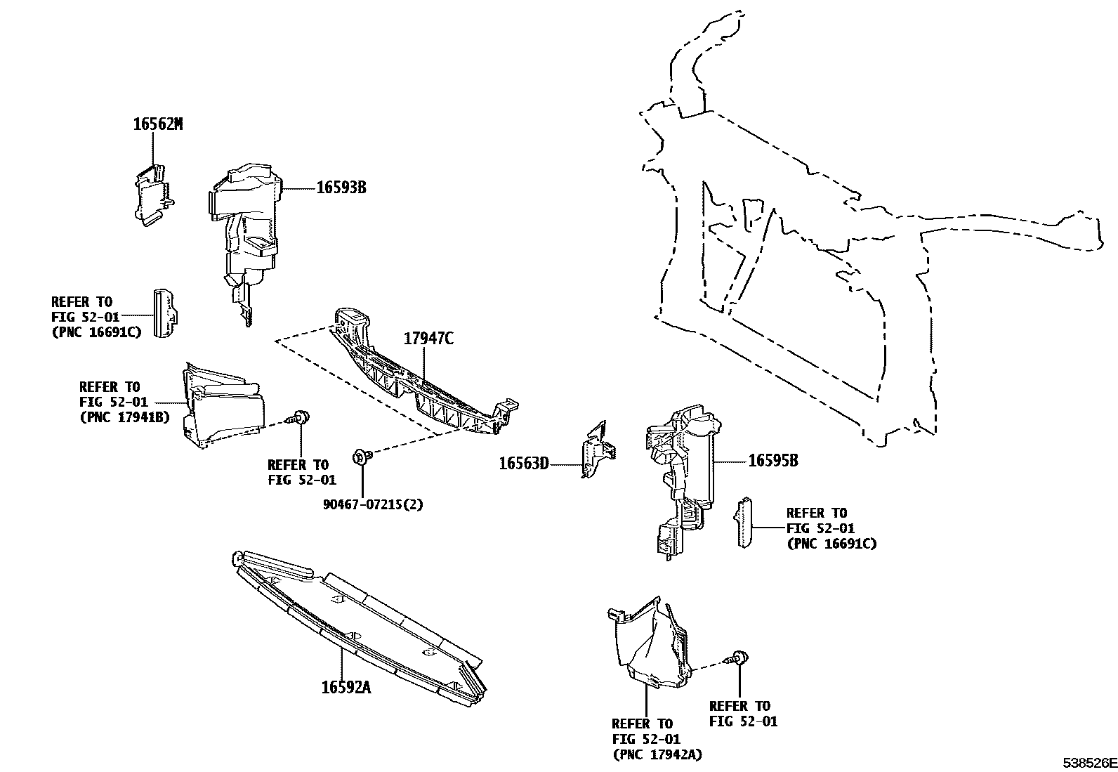 5304 — FRONT FENDER APRON & DASH PANEL
