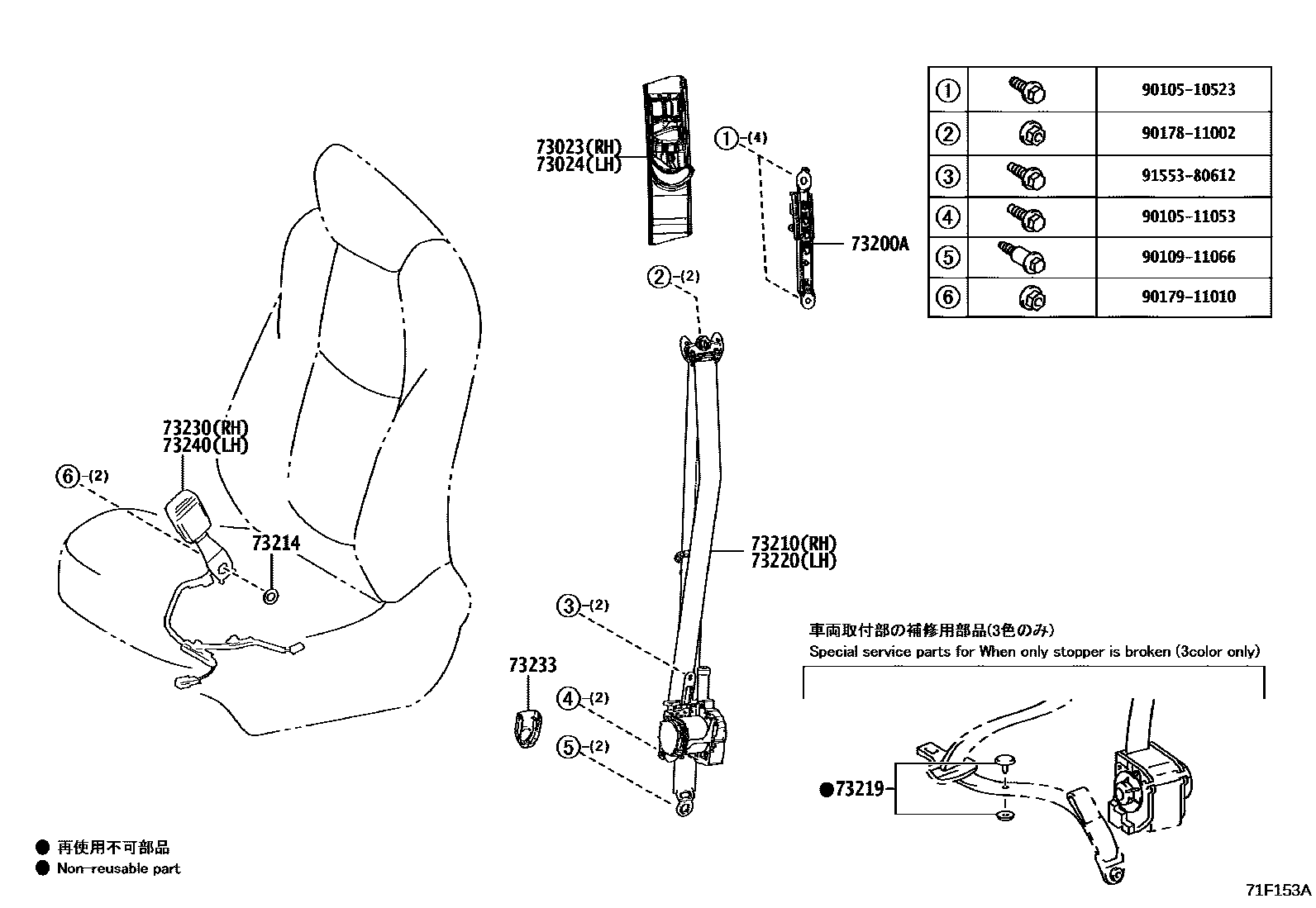 7104 — SEAT BELT & CHILD RESTRAINT SEAT