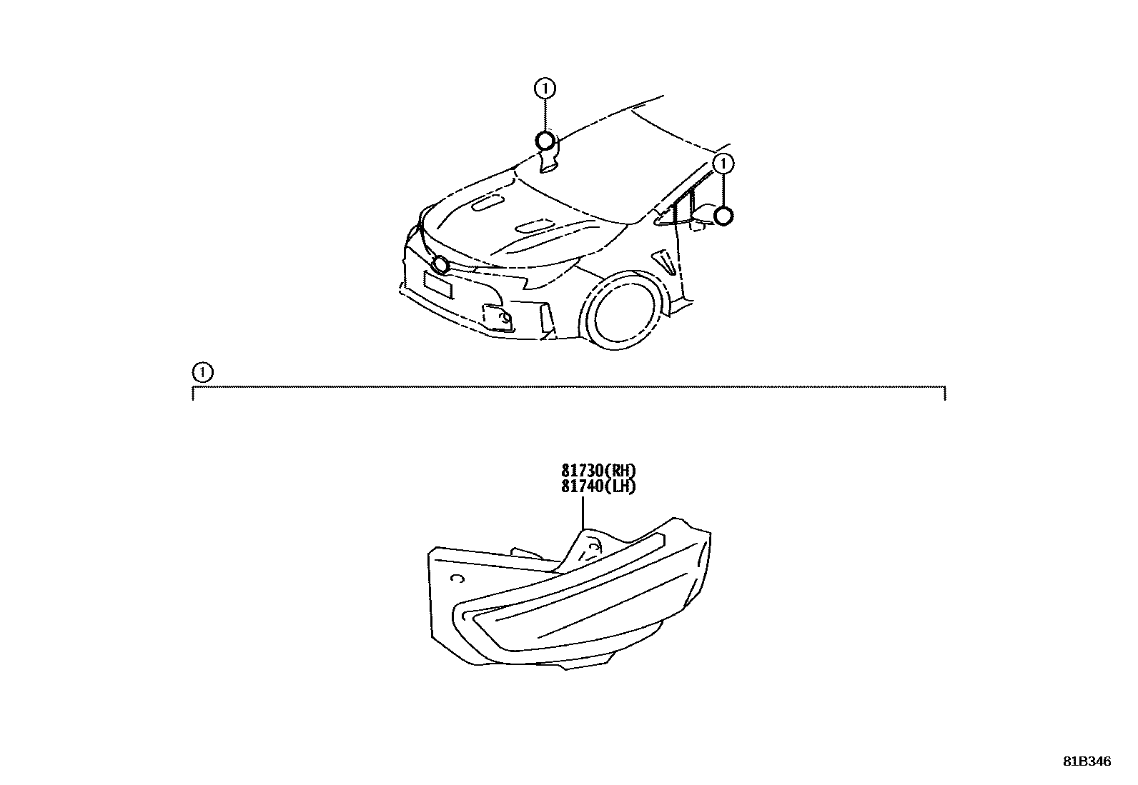 8106 — SIDE TURN SIGNAL LAMP & OUTER MIRROR LAMP