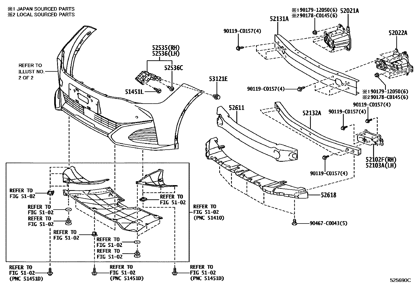 5201 — FRONT BUMPER & BUMPER STAY