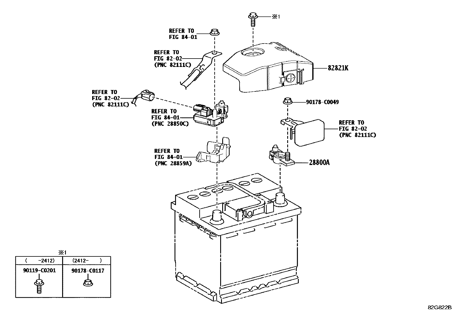 8201 — BATTERY & BATTERY CABLE