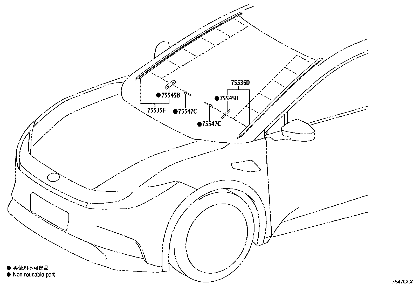 7502 — FRONT MOULDING
