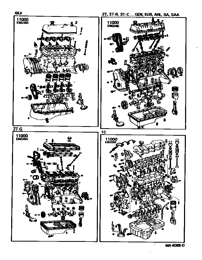 1101 — PARTIAL ENGINE ASSEMBLY