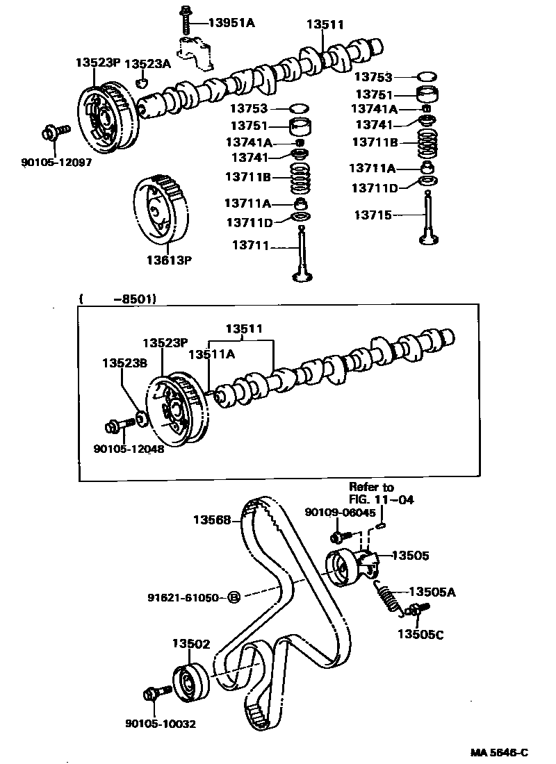 1302 — CAMSHAFT & VALVE
