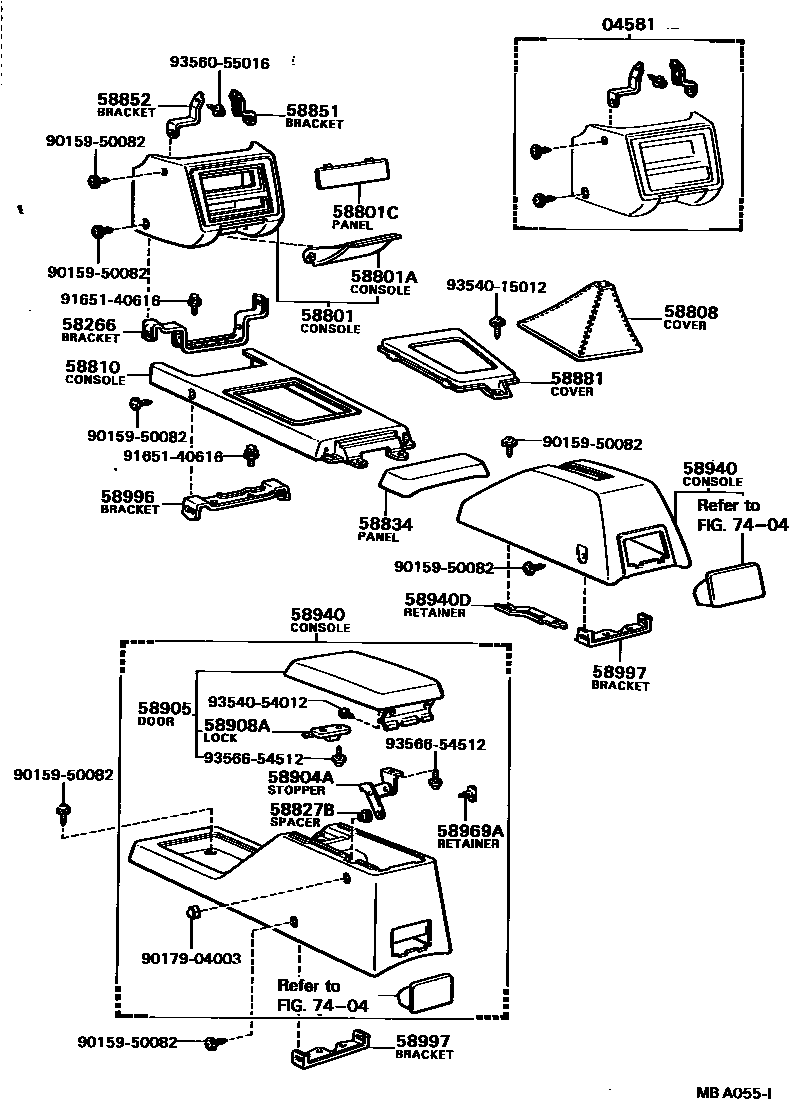 5806 — CONSOLE BOX & BRACKET