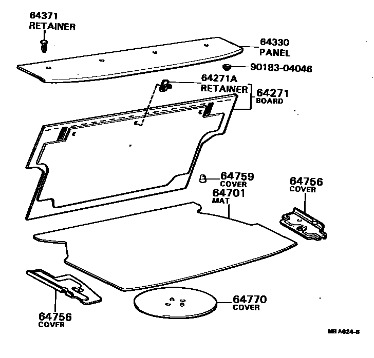 6403 — PACKAGE TRAY PANEL & LUGGAGE COMPARTMENT MAT