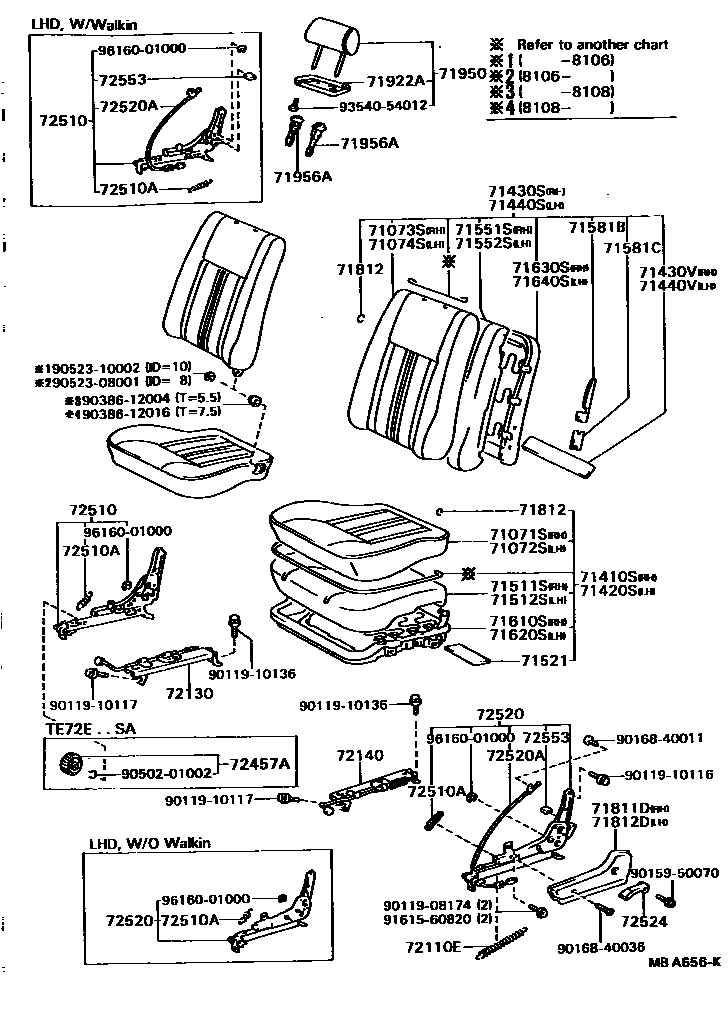 7101 — FRONT SEAT & SEAT TRACK