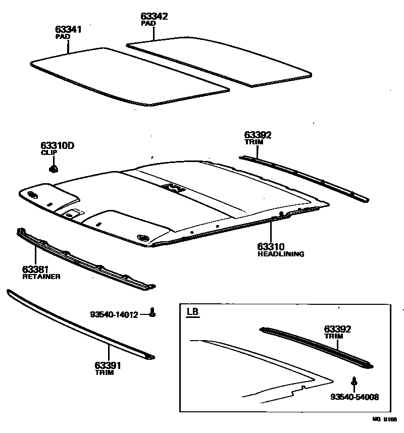 6402 — ROOF HEADLINING & SILENCER PAD