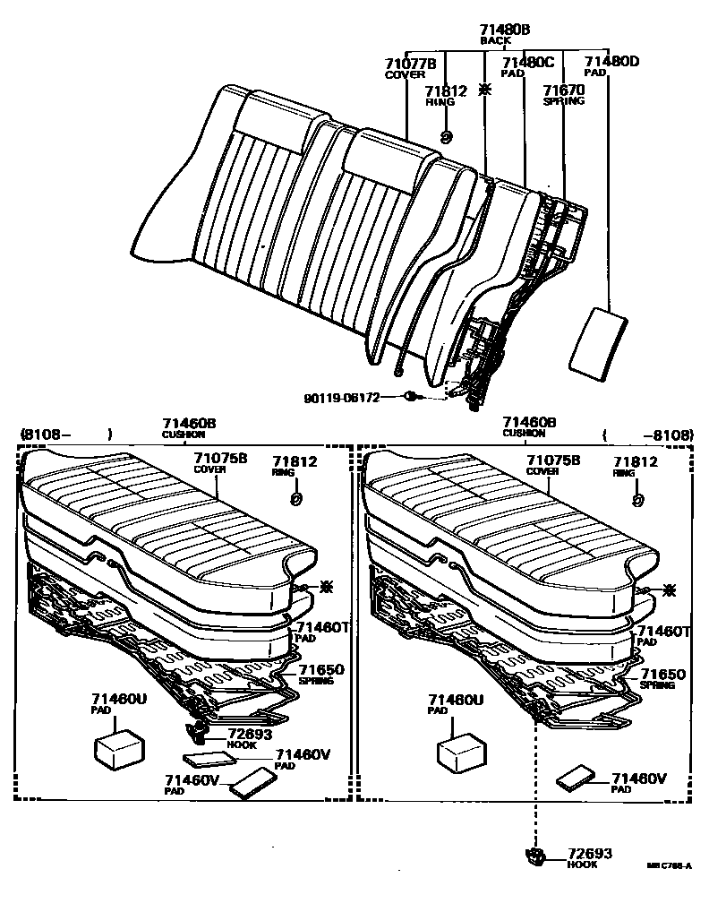 7102 — REAR SEAT & SEAT TRACK