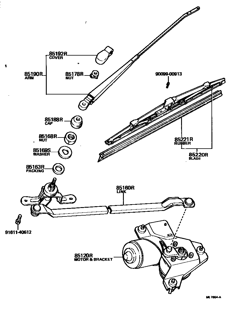 8502 — REAR WIPER